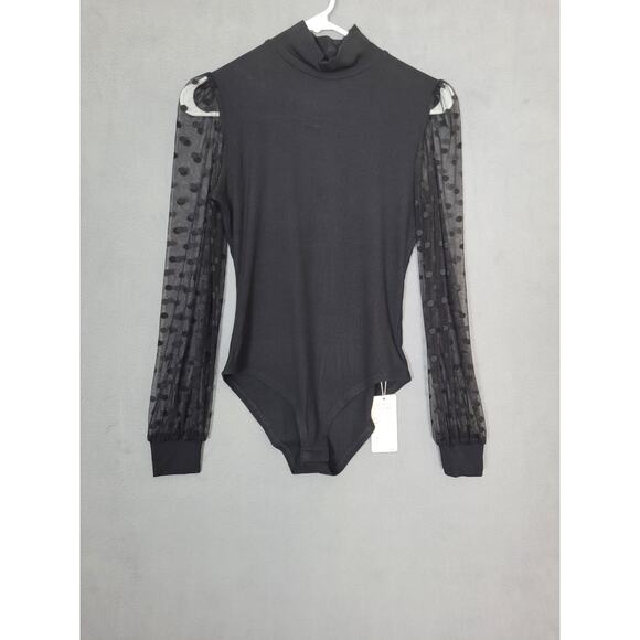 BUENOS NINOS Bodysuit For Women Mock Turtle Neck Long Sleeve Bodysuit Medium - Picture 3 of 7